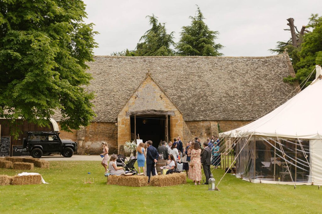 Stanway House Tithe Barn and Marquee