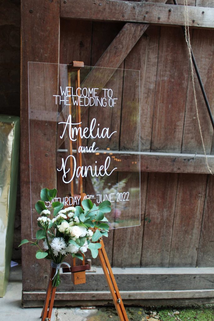 Stanway House Wedding Welcome Wedding Sign