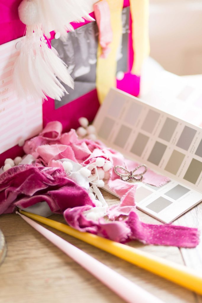 choosing pink ribbons for styling uk wedding
