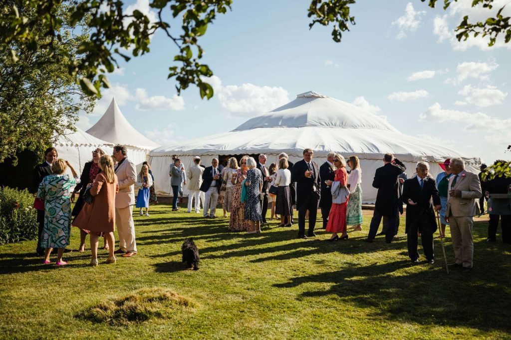 how to plan a marquee wedding in six months uk marquee garden wedding on a sunny day