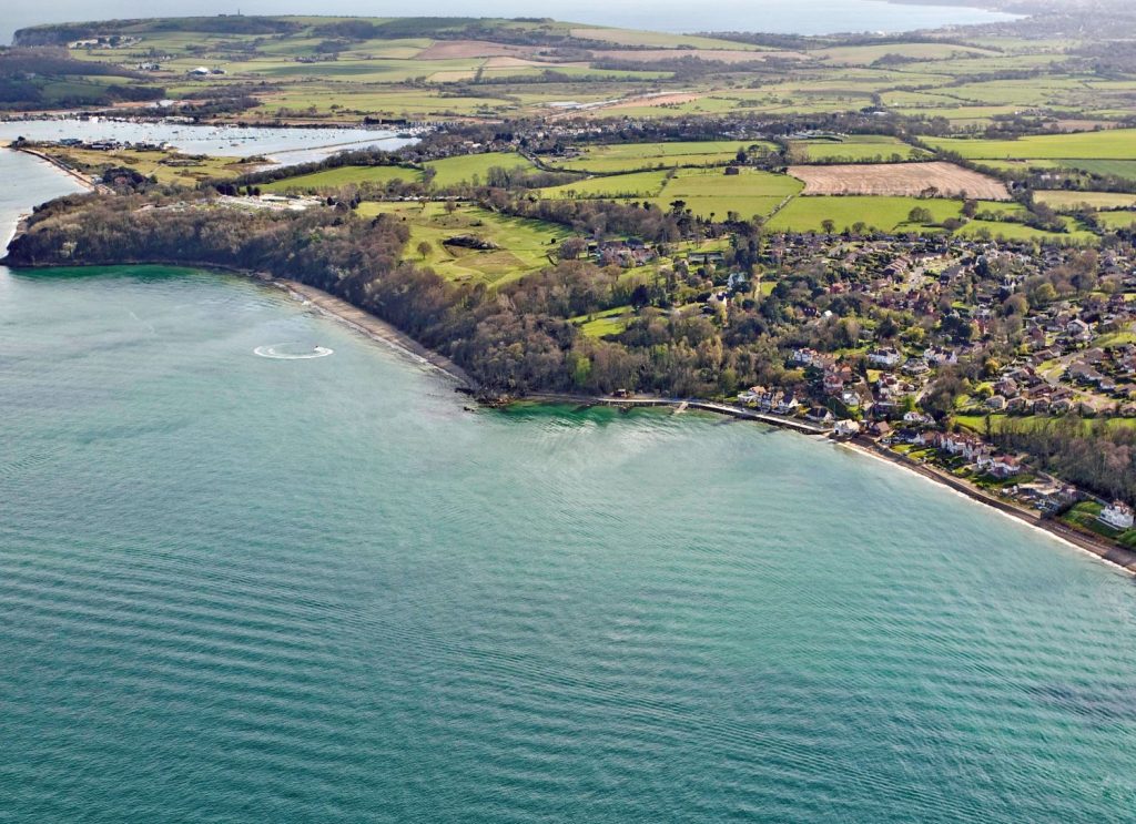 Birds eye view of Isle of Wight