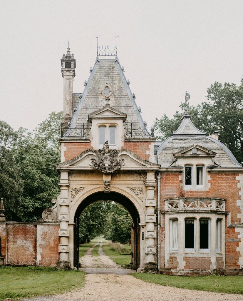 planning a marquee wedding in Hampshire grand entrance to wedding venue in hampshire