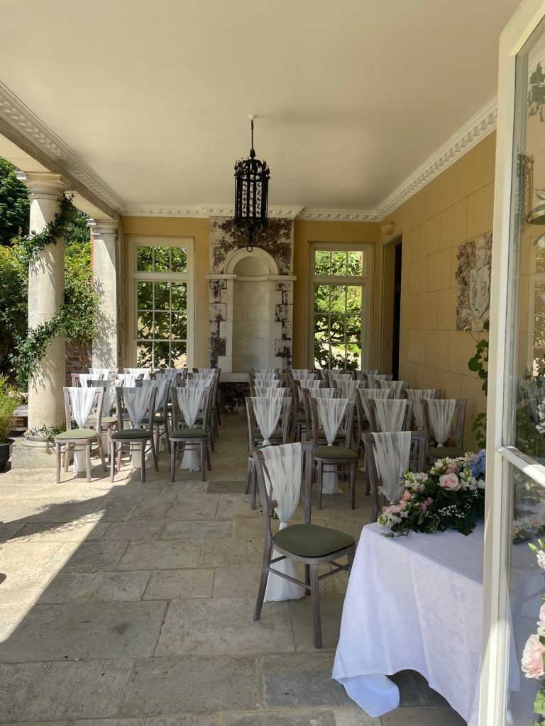 wedding ceremony space Nunwell House Isle of Wight
