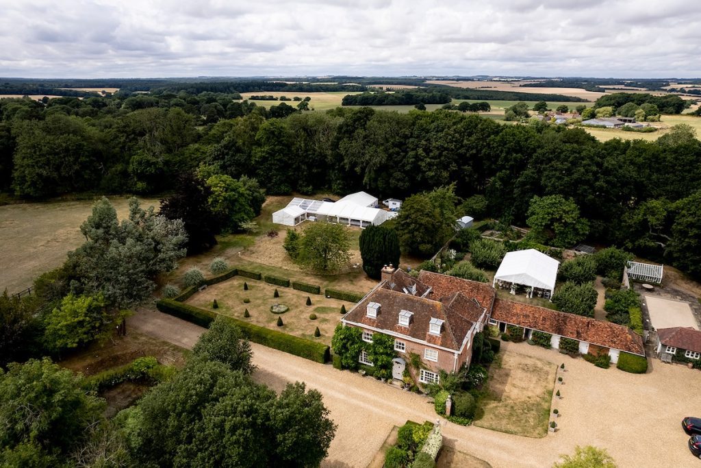 wiltshire wedding venue country house aerial view